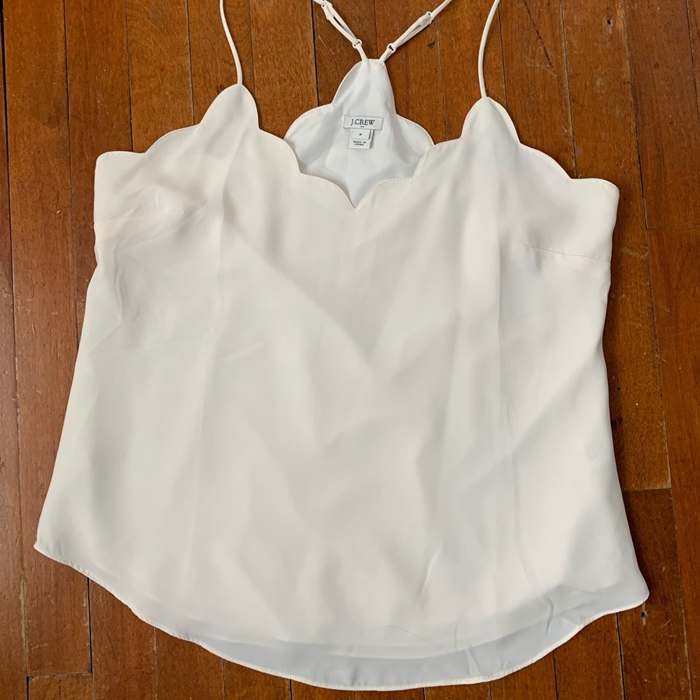 Jcrew Scalloped cami top